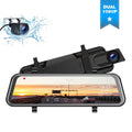 Full Cam 10" Touch G-Sensor Cam Night Front Rear, Assist, TOGUARD Parking Mirror Dash Recording, Loop Screen 1080P and Dash Vision, Car, for