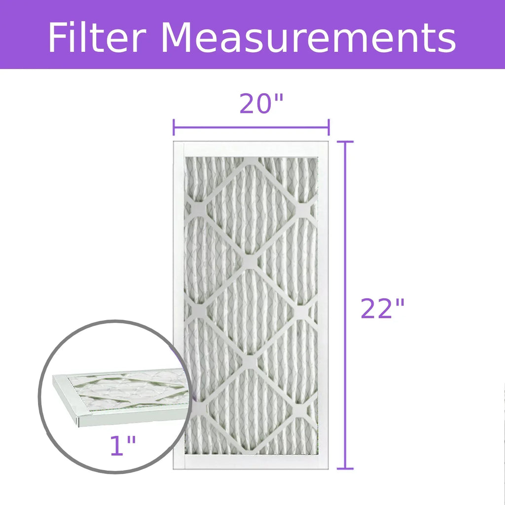 Purolator DMK80 MERV atmospheric Extended 20x22x1, Surface Pleated Filter, (6 8, Pack) Mechanical