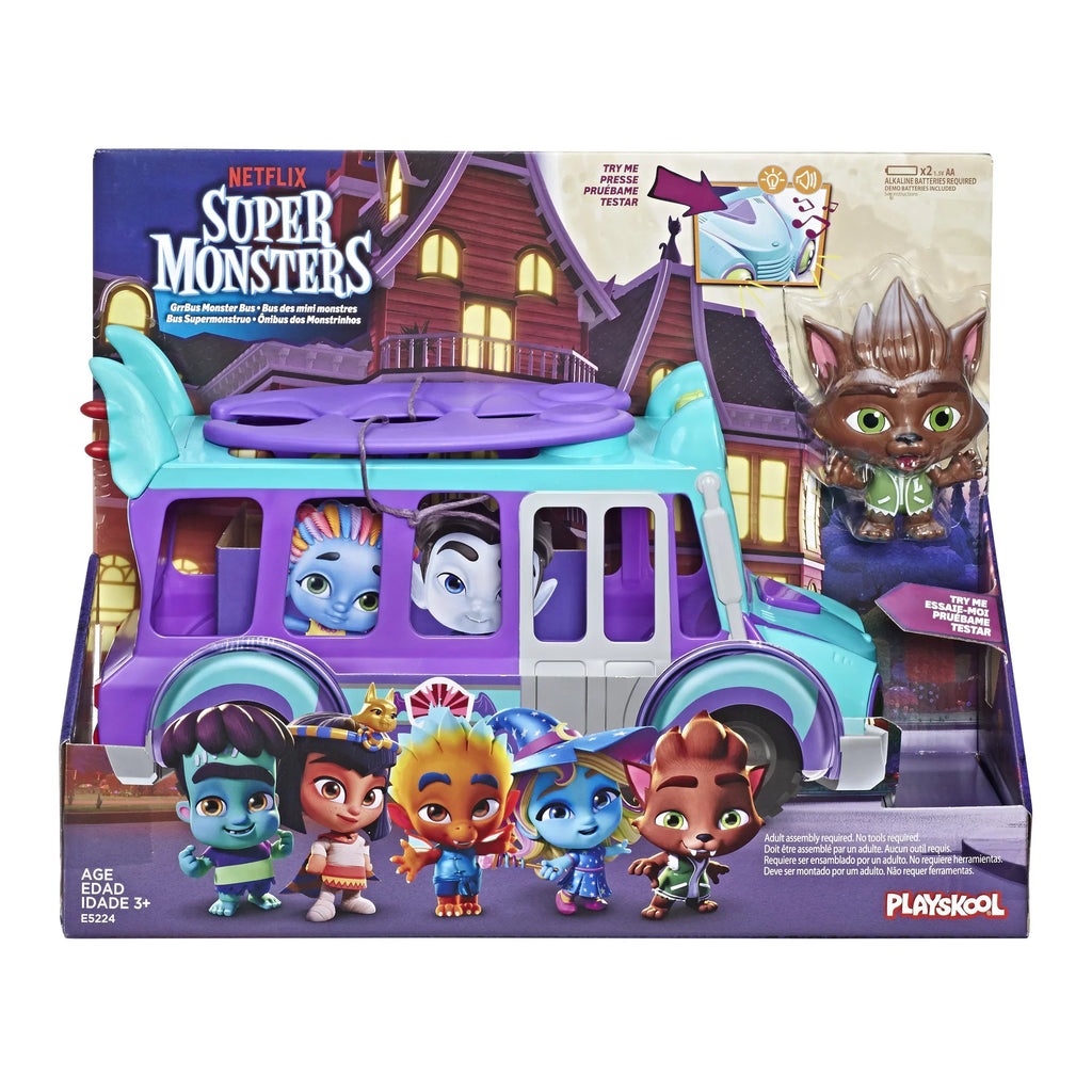 Up Sounds, Lights, Netflix Ages and with and Toy Monster Super GrrBus Bus 3 Music Monsters