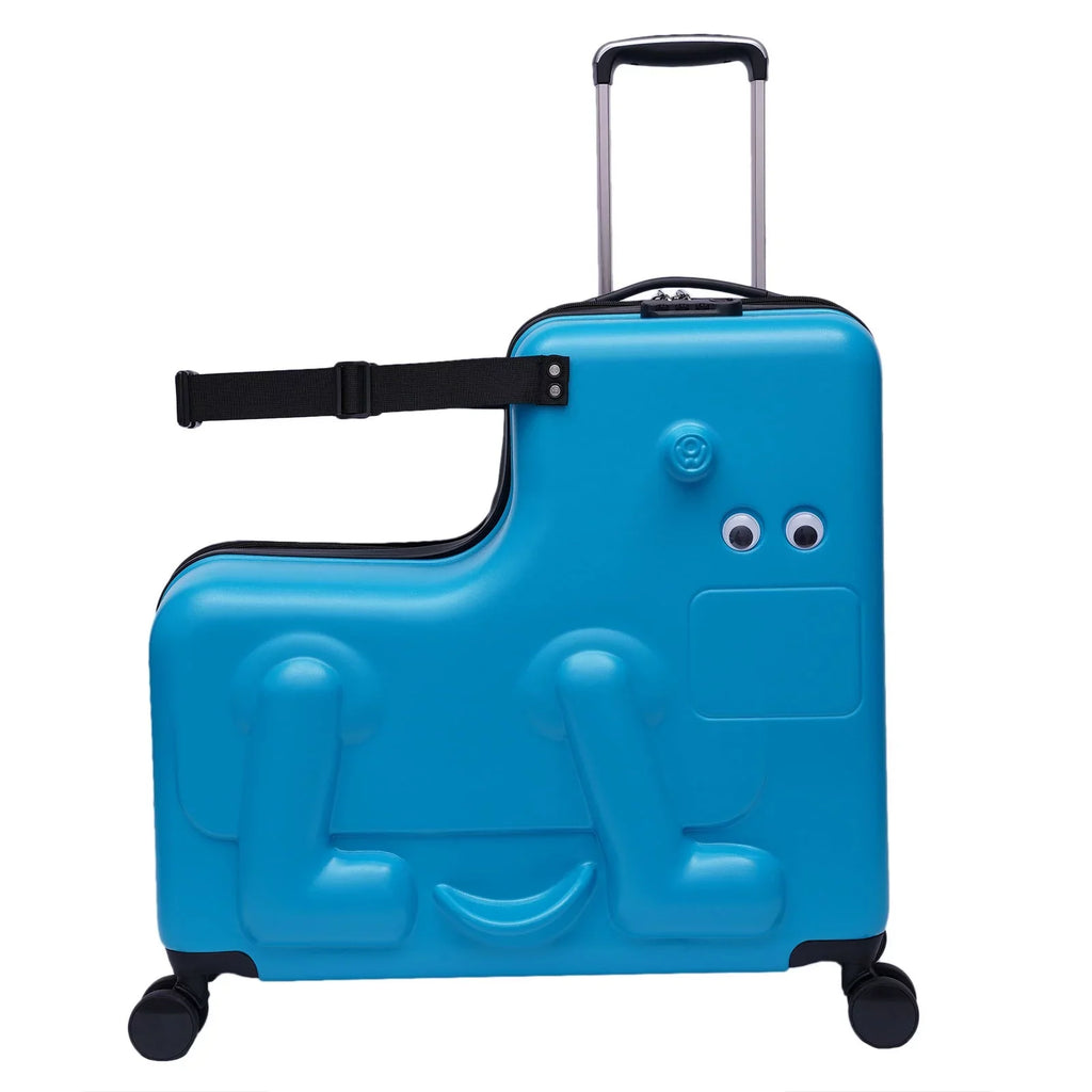 Years 4-12 Aged Wuzstar Universal Ride-on Kid's Suitcase transportable Waterproof 24" Luggage,ABS+PC Wheel Travel