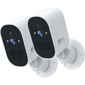 Camera Motion 2.4GHz Card Audio, with Cloud/SD Vision, WiFi, Security PIR Powered Outdoor, Storage, Battery Waterproof, Detection 2-Way Home Camera Night 2.5K Security 4MP XVIM Wireless Spotlight
