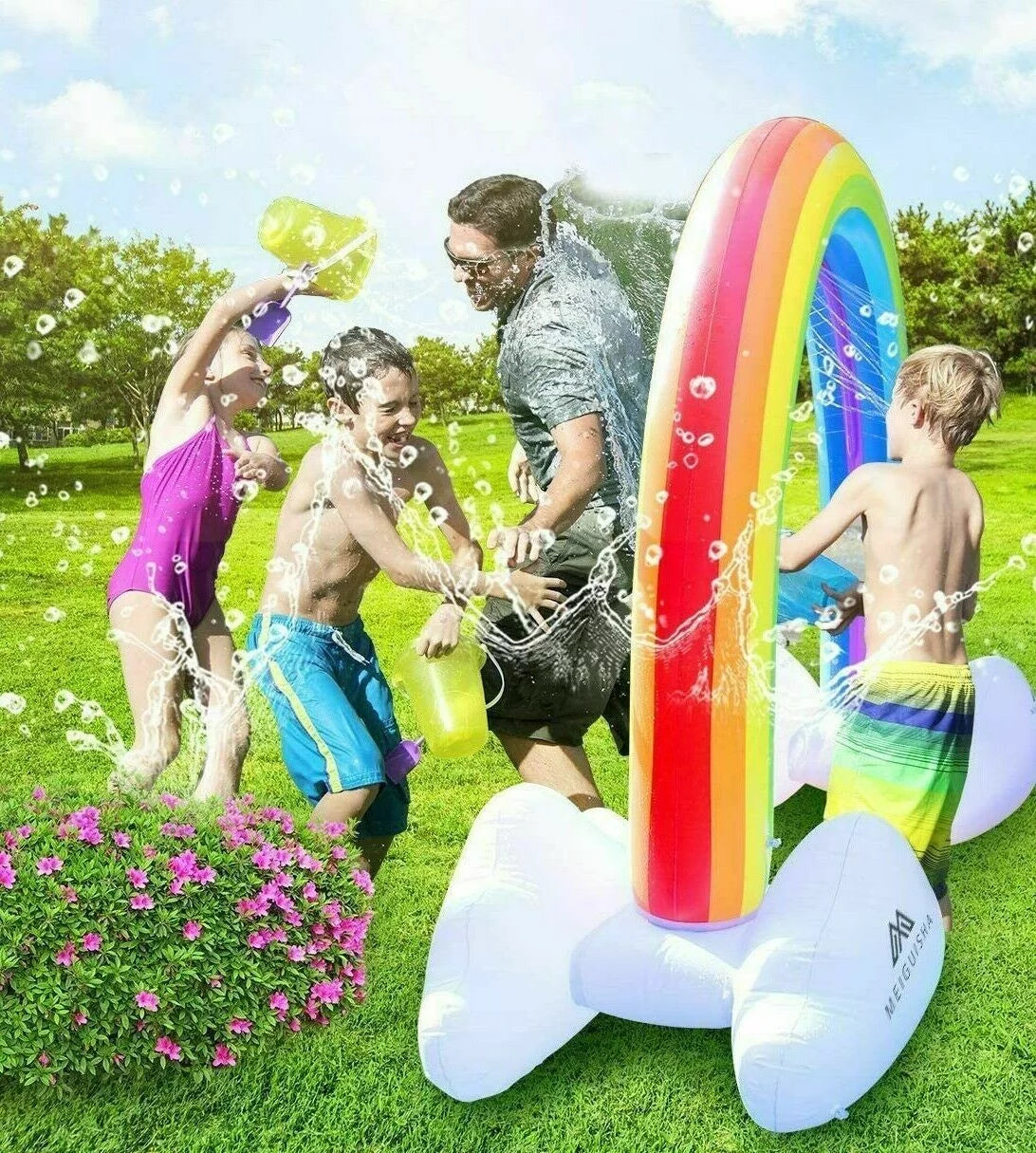 Fun Water 5 Toy, Girls 6 Sprinkler blow-up Pool Old Toy 3 8 Spray Kids, 7 Outdoor Children Year Rainbow Backyard Boys, 4 Infants Summer for for Toddlers,