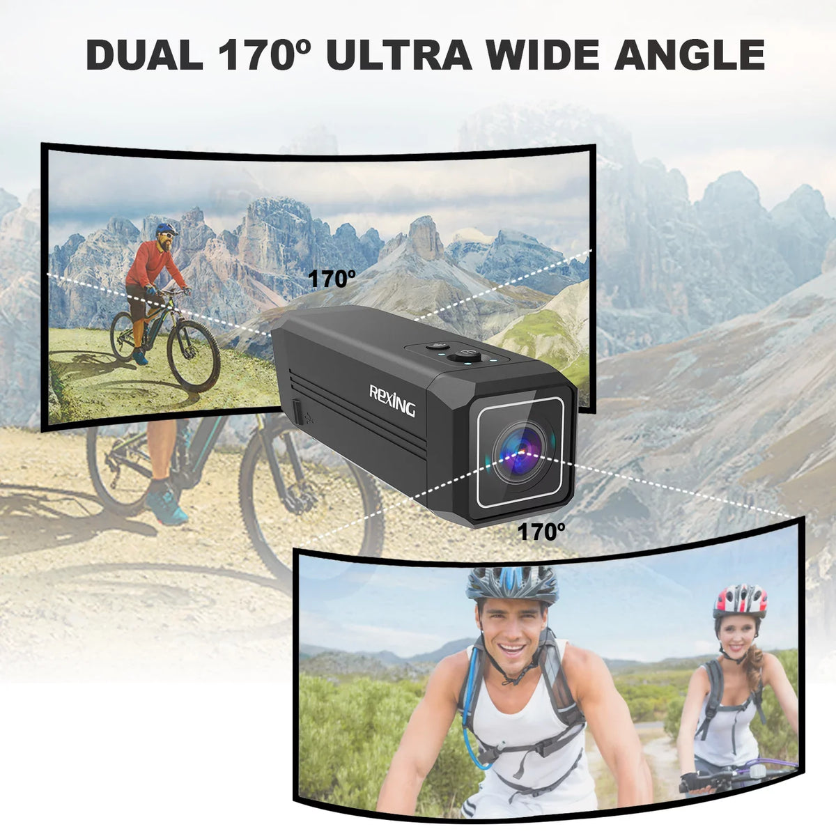 Way Two Connect with A1 & Rexing Camera 1080p@30fps Front Wi-Fi Back Action