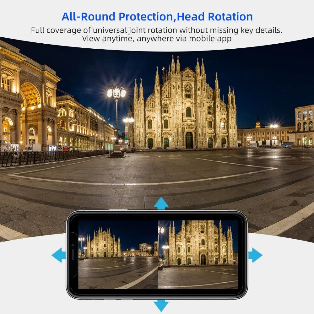 1080P Camera Slot Antenna Outdoor Audio Card TF IP66 Waterproof Two-Way Real-time HD Dual Enhanced