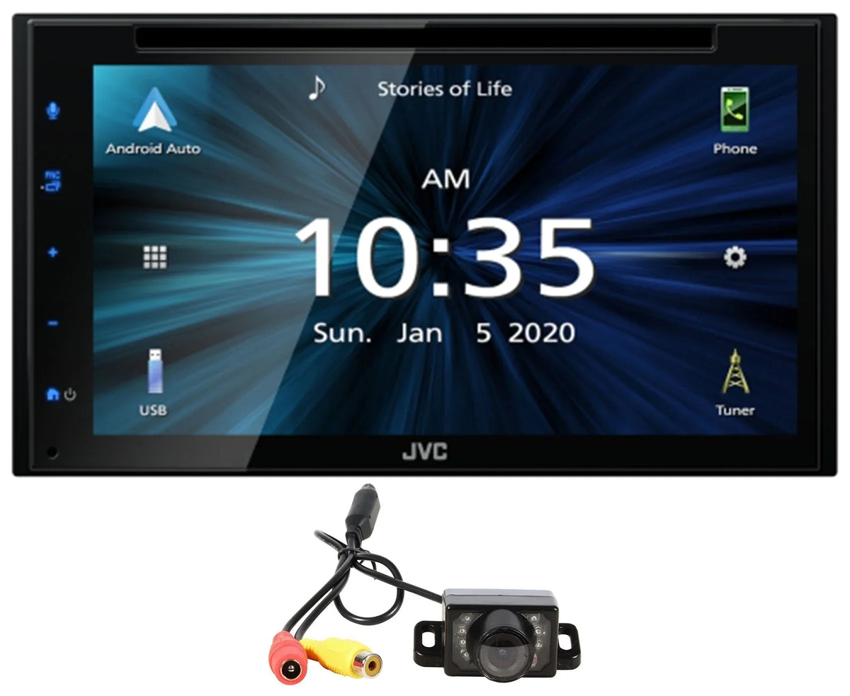 Carplay Player KW-V66BT Apple Bluetooth 6.8" Receiver+Camera JVC CD/DVD Android
