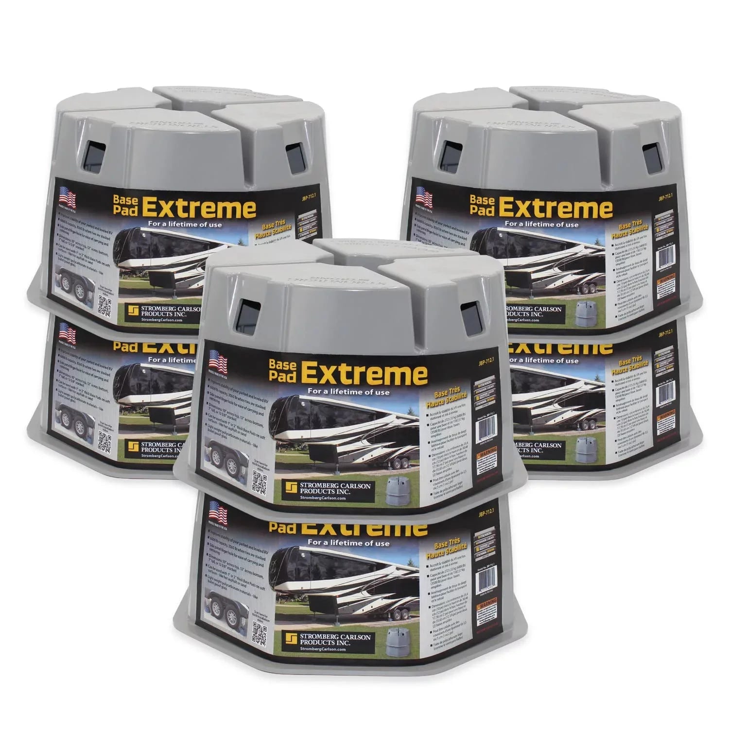 Capacity Trailer Extreme Pad Stromberg Stands, - RV Pack) Jack (6 Travel for Base Block, - Trailers, Camper 6000 Accessories Pads Jack Jack Carlson Accessories, Max lb Jack, RV 7" Trailer Block,