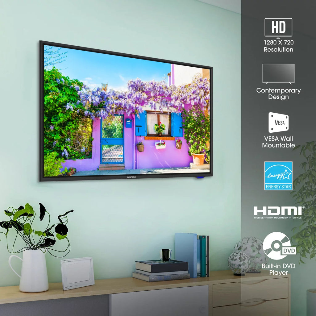DVD 720P Player 32" Class LED E325BD-SR HD Built-in TV Sceptre with