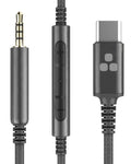 Cable Remote/ Mic Cable QC25 Volume Noise C Headphones Replacement USB / Audio Thore Control Connector 2.5mm w/ Canceling 700 / Aux Type with - QC35