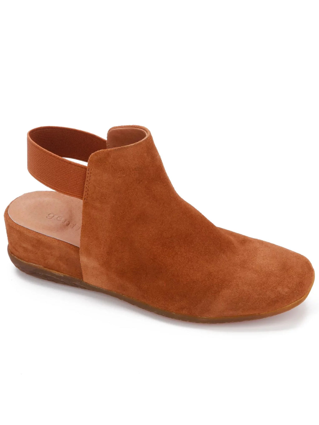 Souls Toe Estu Cushioned Gentle Womens KENNETH Wedge 9 COLE Slingback Square On Brown M Slip Leather Strap Luggage GENTLE Ankle SOULS Shootie