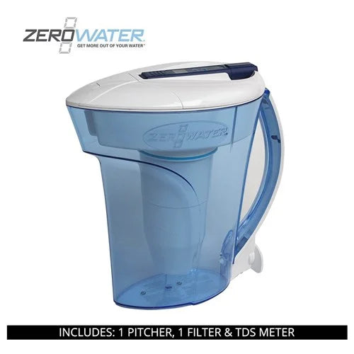 ZeroWater 100, Water Filtration Pour Cup Zero Pitcher, white Ready 10