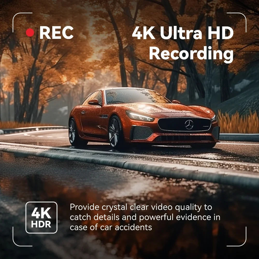 Trucks, Pelsee GPS, Smart & and Dash Cameras, Camera & Assistance Night Vision,Parking Front Full Mirror HD Mirror 12" Backup 4K Cam for Card with Rear View Dual Pre-Owned Free Rearview Cars 32GB