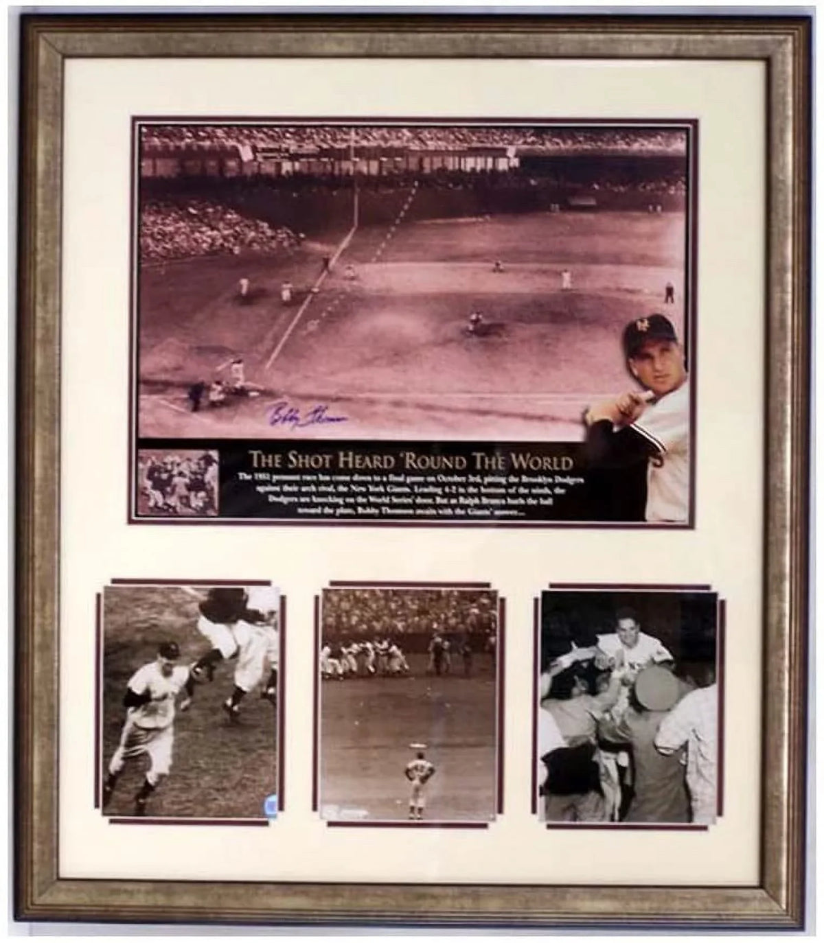 Shot Encore Frame The Bobby Select Autographed Around 30x34 World Thomson Heard