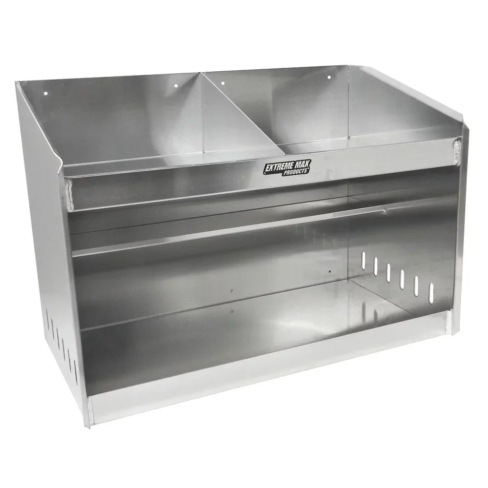 Max Aluminum Bay Race Organizer Shop Storage Enclosed Trailer Dual Extreme Garage Shelf Deluxe Cabinet Holder Helmet Storage 5001.6056 for
