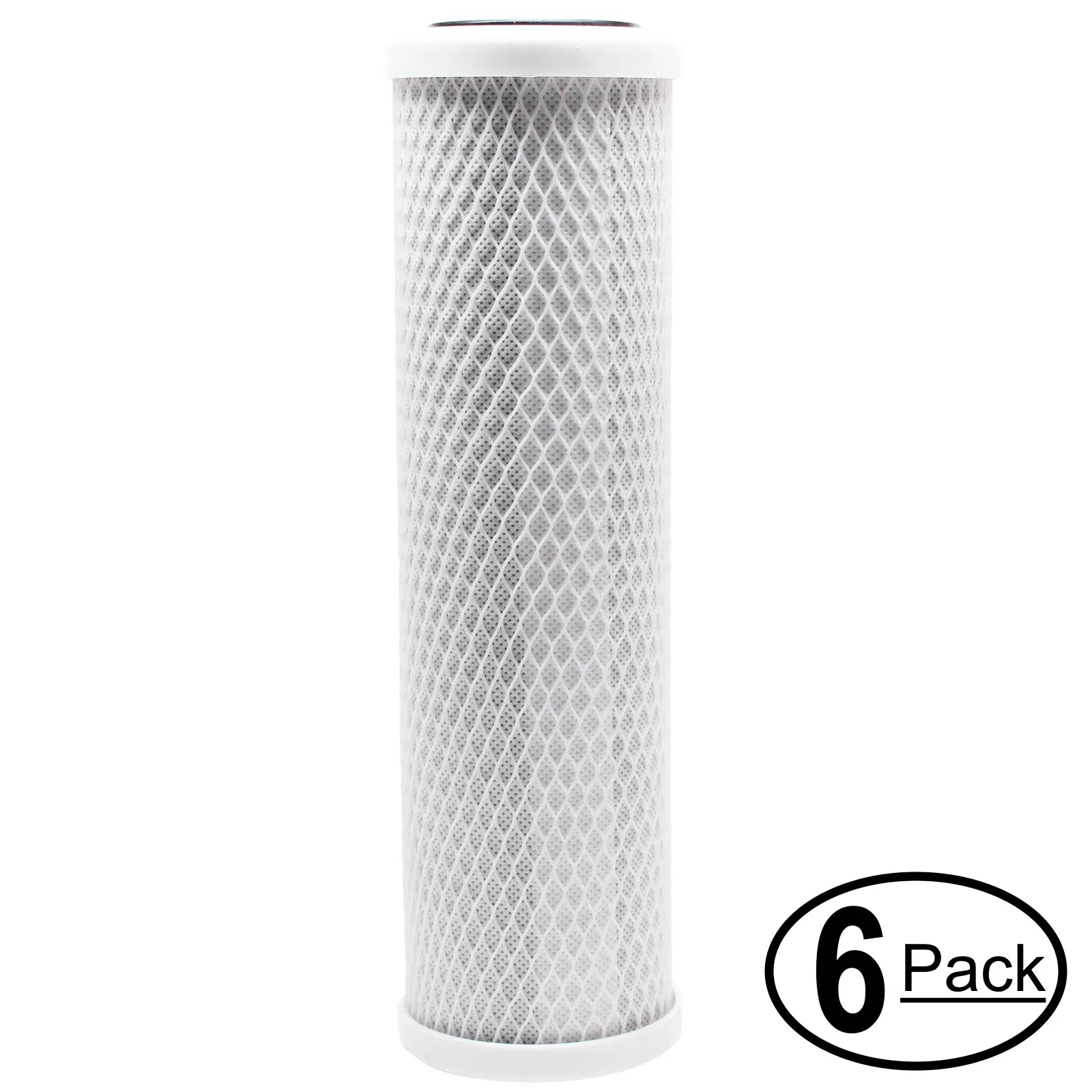 '- 10 Activated H2O Distributors Brand 6-Pack Block Filter Pure Universal Denali - Housing Single Replacement Distributors H2O Filter Inline for Under inch Sink H2O Carbon for Filter H2O-RUS-100-I
