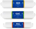 sediment, system osmosis and filter replacement filters filters cartridges connect month filter 3 set gac - 6 reverse pac filter inline countertop set 1?4” carbon quick
