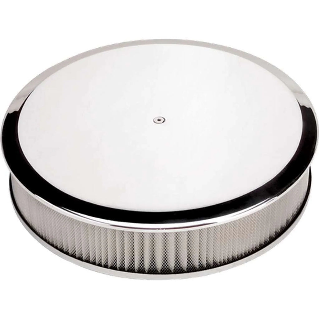 15829 Specialties Round Cleaner 14in Plain Billet atmospheric
