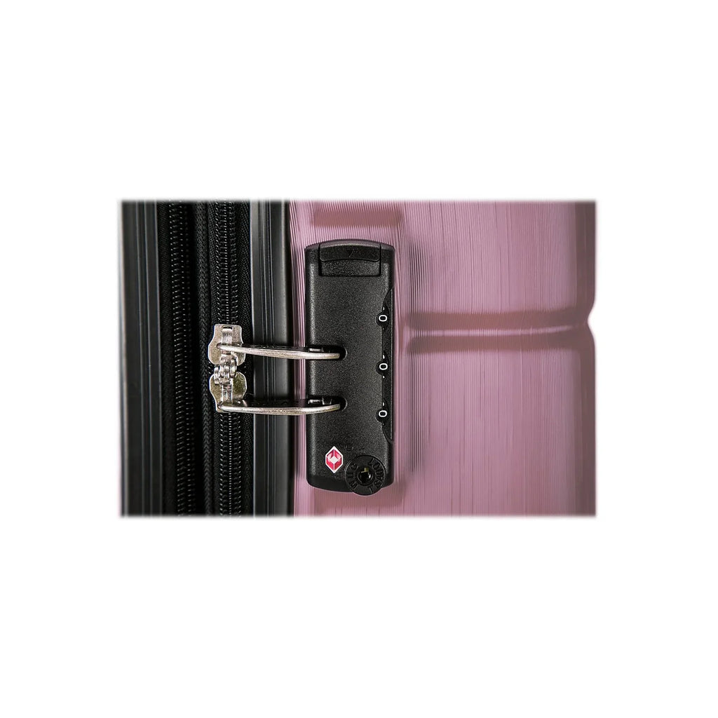 RODEZ Gold Plastic 3-Piece Set Luggage (DKRODSML-ROS) Rose DUKAP