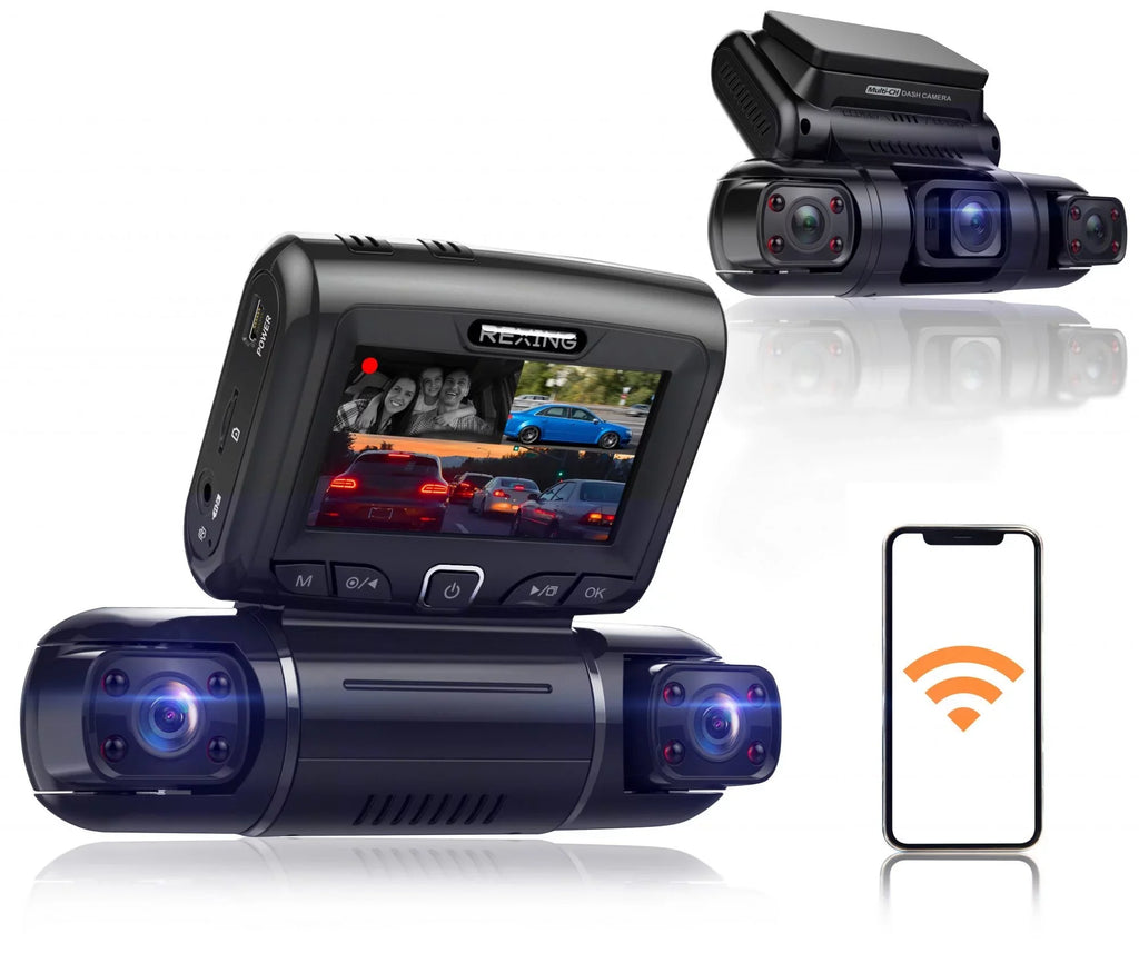 Cabin, 1080P+1080p+1080p Rexing S3 Cam Dash Sides Front, 3-Channel