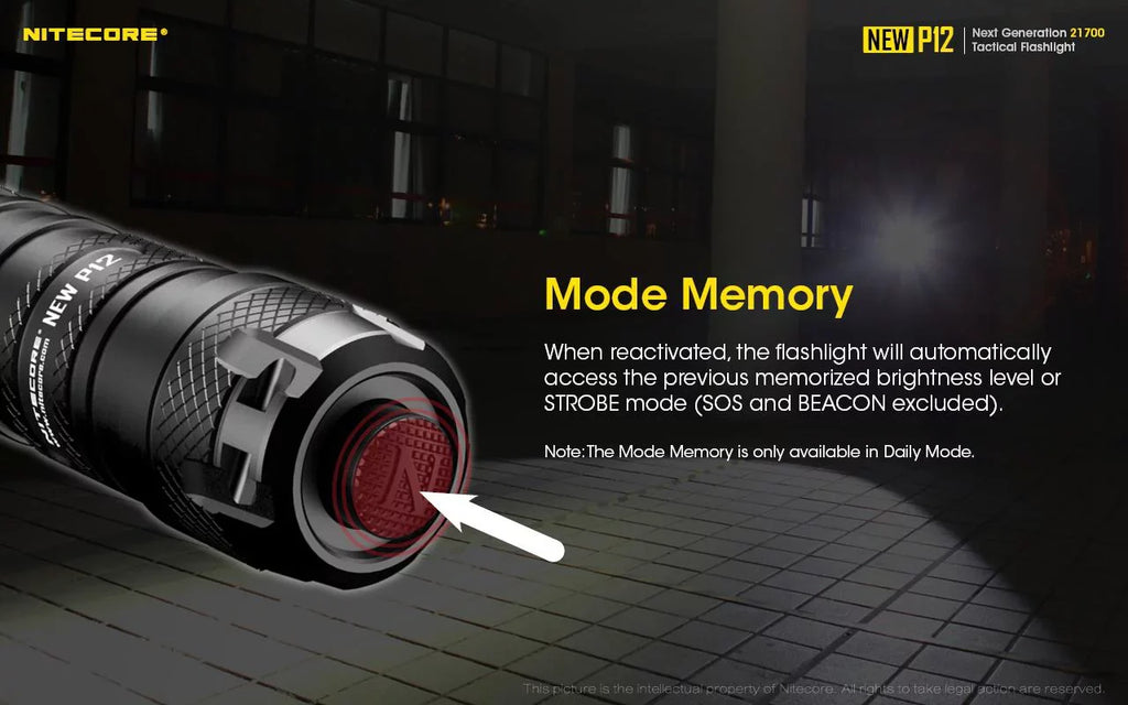 '- 1200 Lumens Battery, Cord, Flashlight Wall Adapter Nitecore 3Amp w/NL2150HPR New P12 Version USB LED and