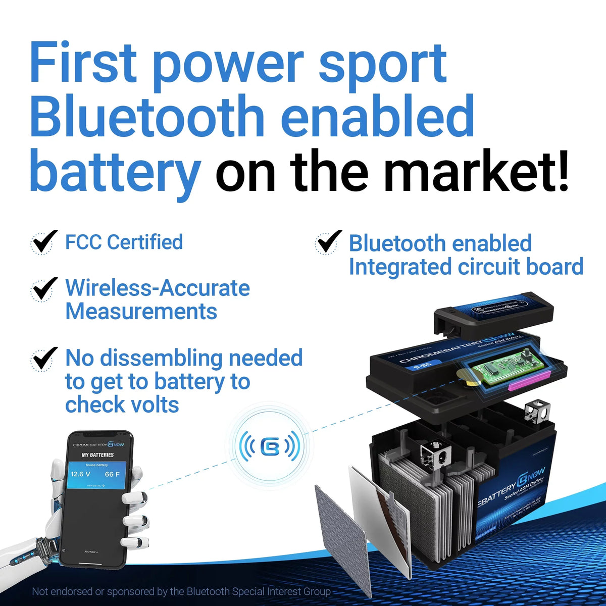 270 Cca) (2014 (sea-doo) 900 - Chrome Battery Now 12 Ytx20hl-bs Personal for (20hl-bs Years - Volt,18 Wireless Brp Smartphone Spark Intelligent AGM Watercraft Connectivity Ah, 2021) Battery