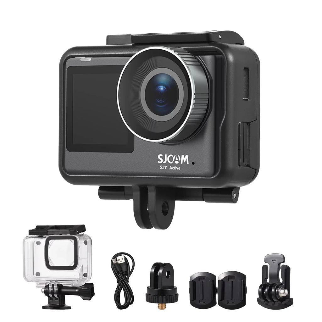 Yabuy -shaking Screen Waterproof Camera with Action Streaming 20MP Dual Camera SJ11Active Camera mobile Support Live Waterproof Adapters Case Action