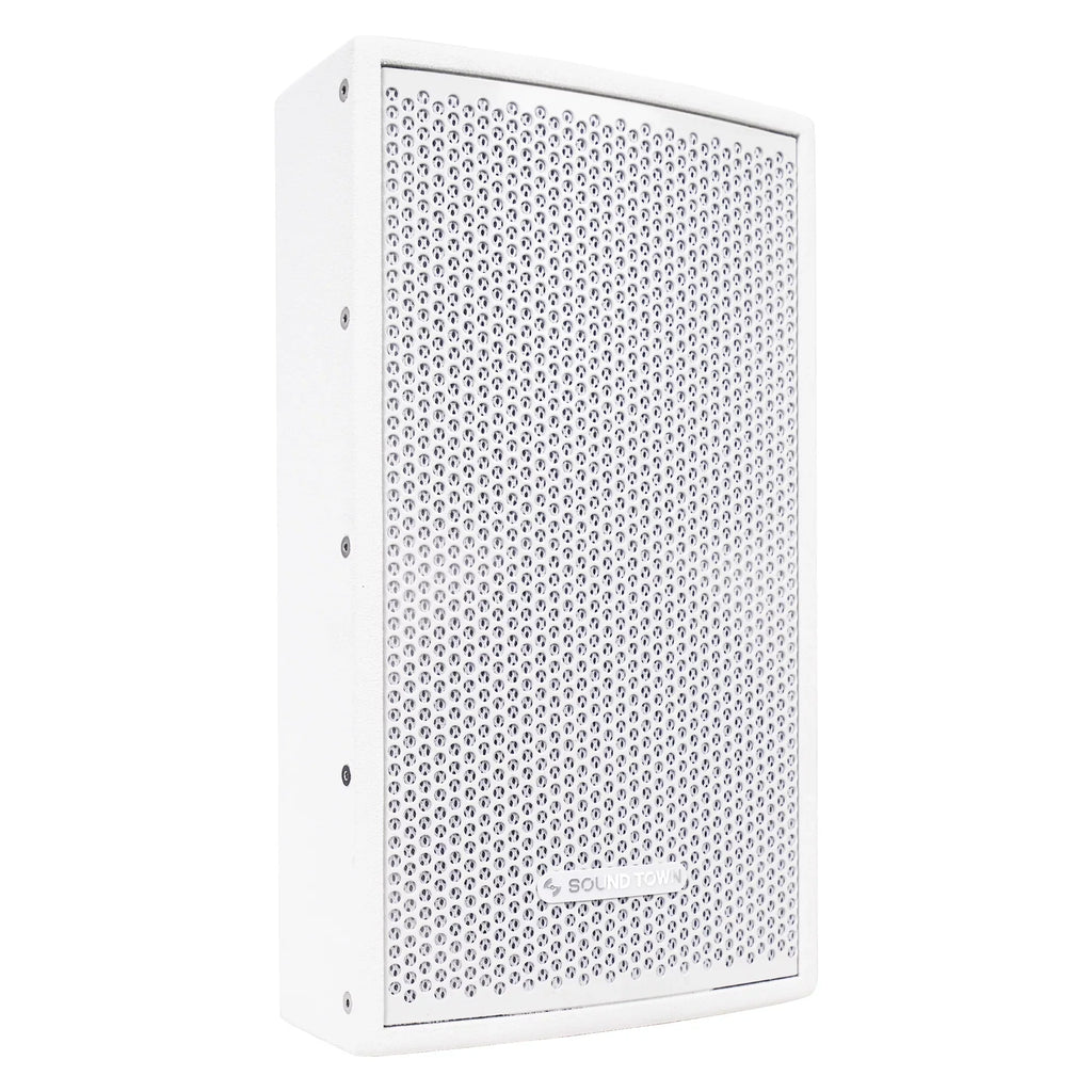 and Professional for Sound, White Bar, Birch PA Sound with 8" Plywood Church of 350W (CARME-U108W- Brackets Pair DJ Installation, Series 2-Way Compression Speakers, Drivers, CARME Karaoke, Town Live U