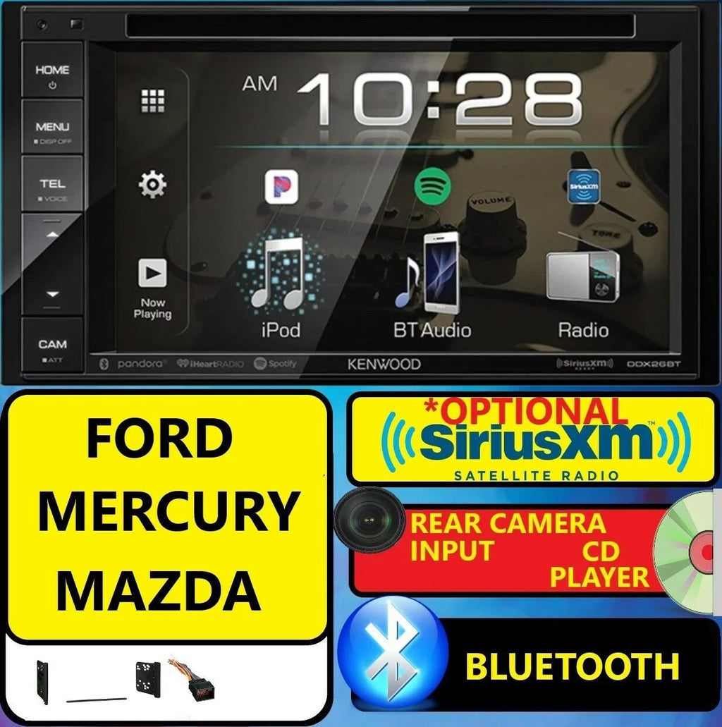 CAR MERCURY USB DVD CD Radio SIRIUSXM AUX Stereo Bluetooth FORD VIDEO OPTIONAL