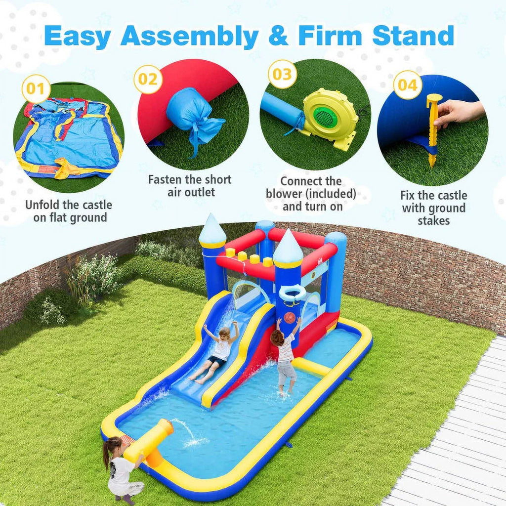 under Ocean into endless - - Slide fun Adventure 124.57 Dive Bounce sun! House the Water