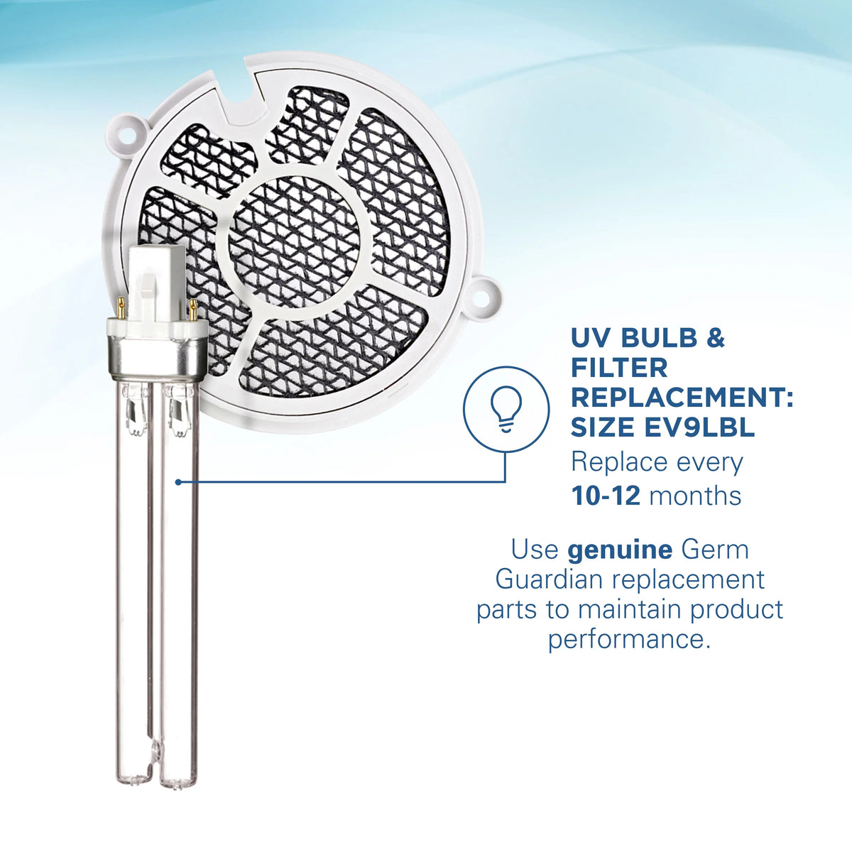 Speeds GG3000BCA, GermGuardian UV-C 2 Reduces Black and Germs, Sanitizer with Tabletop oxygen Odors