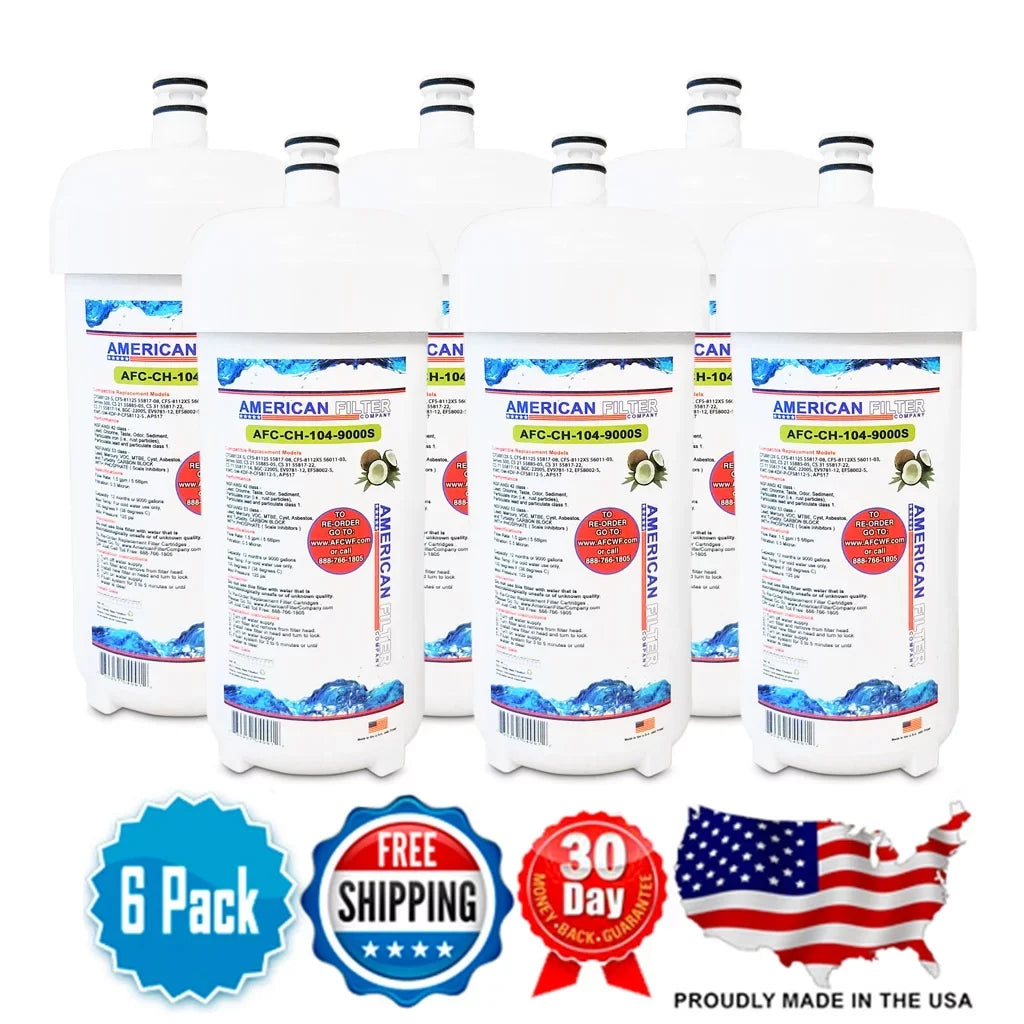 in Compatible , AFC-CH-104-9000S - AFC Model , - # with Filters Water 6 Made , Series7000 U.S.A. Brand Filters Cuno®