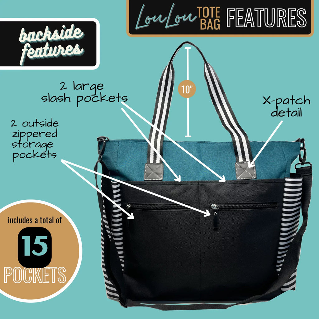 Nana Teal Tote for Bag Getaway LouLou Grandmothers