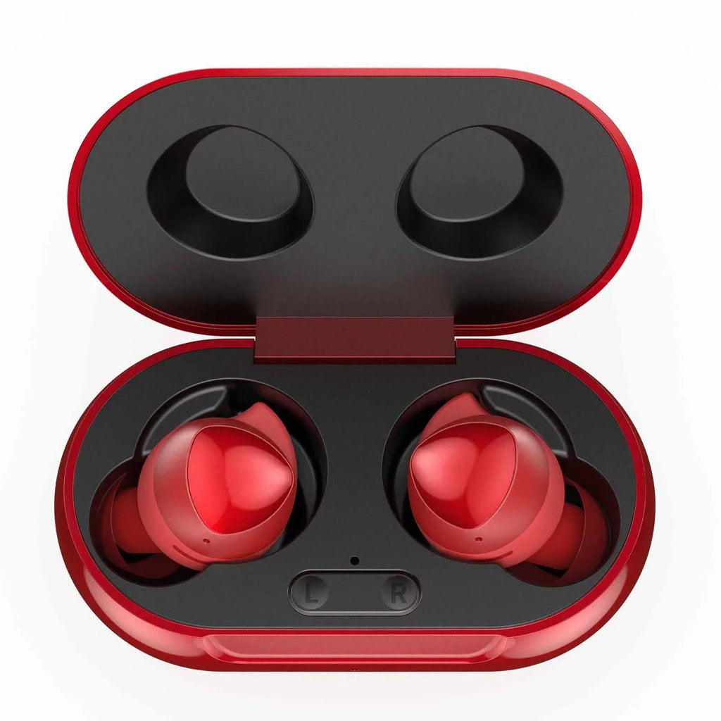 (Charging Buds With True Case Wireless Red For Blackview Earbuds P6000 Street Cancelling UrbanX Bluetooth Plus Noise Active Included)