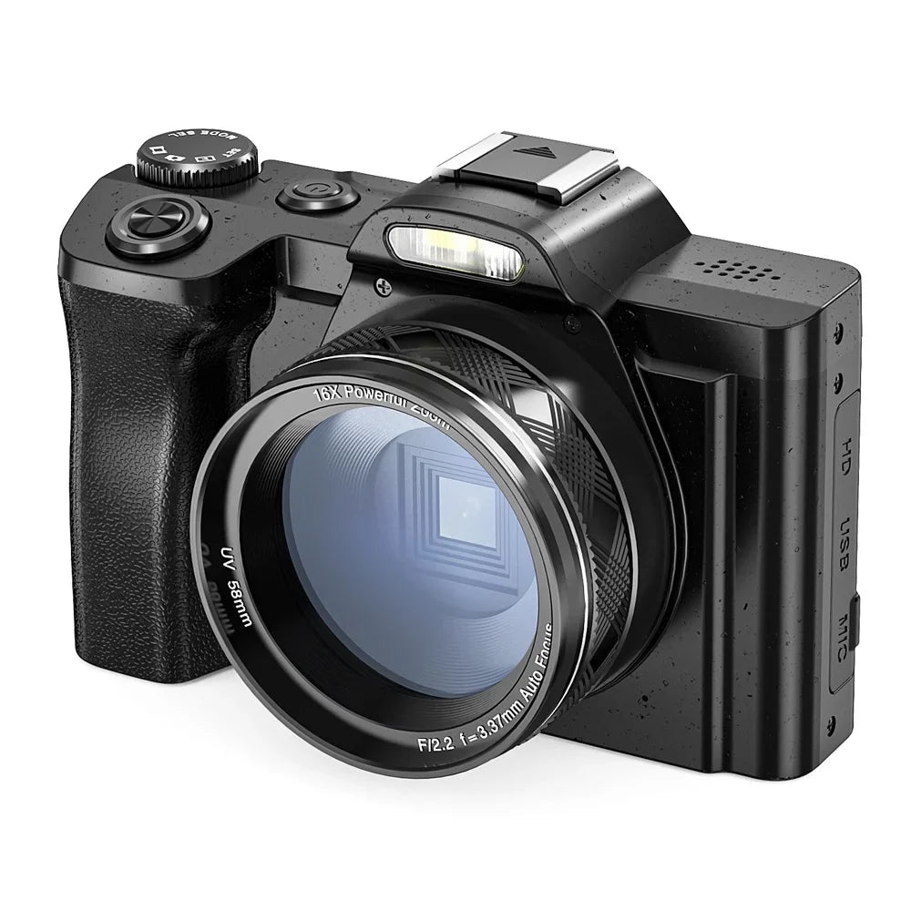 48MP Camera, Stabilization Digital Camera Travel Camera, Vlogging Autofocus 16x 5K 6-Axis Compact UV Beginners Digital for Zoom Boys, with WiFi Filter Girls, Camera
