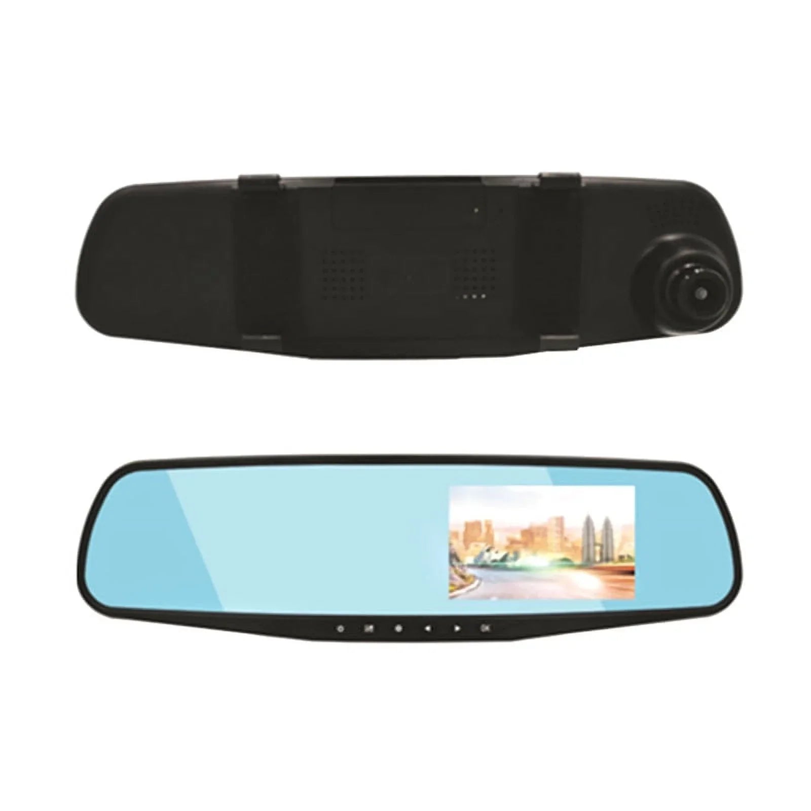 View 2.8" Display Cam Camera Dash Mirror Dvr Rear Hd Lcd Video Screen 1080P Vision Night Recorder
