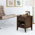 West Jacobean Brown East Drawer 18" Furniture Nightstand Gallatin 1 in with Wood