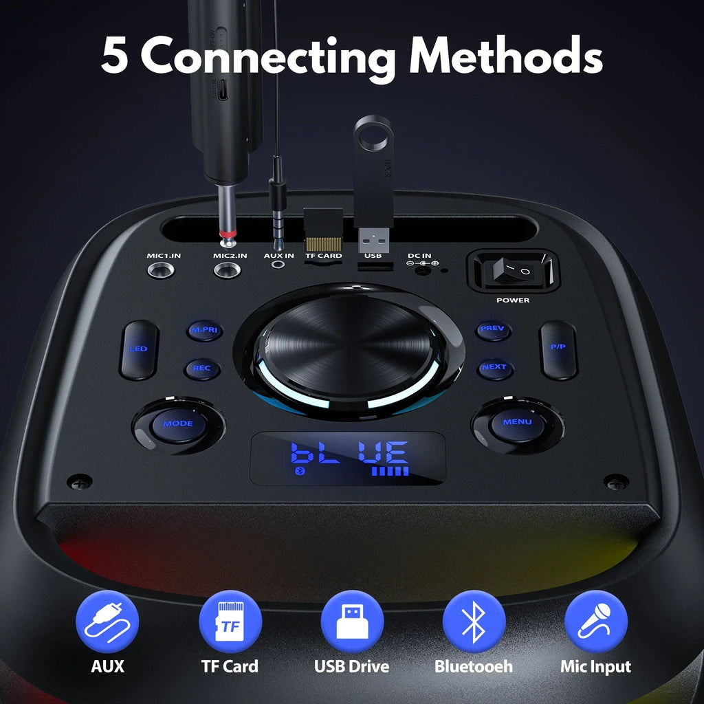JYX Light, with Large mobile RGB Party Speaker, T20 Speaker Bluetooth