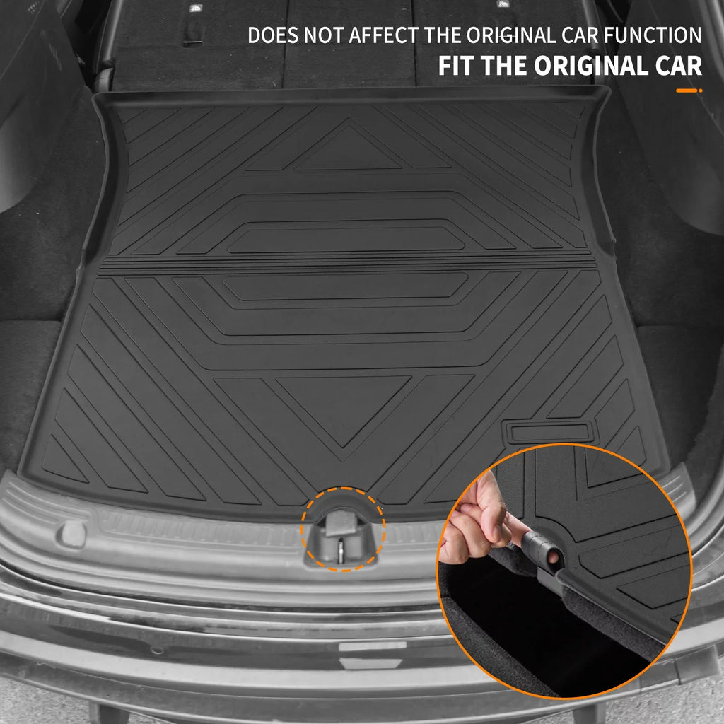 Mats 2022 Mats+Floor Y Tesla Y 2021 2023 All for Trunk 2020 Model Mats) Liners Mats Model Accessories Tesla Floor Weather Fit (Trunk Cargo