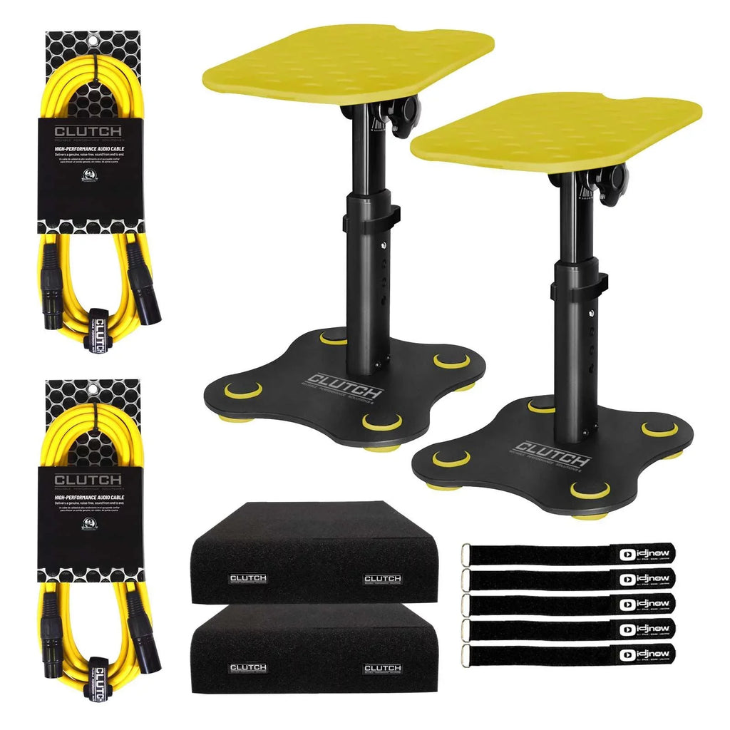 Package Pad Desktop Series Trim Kit Mighty Studio Stands Yellow Clutch Speaker Monitor CL-DMS250 with