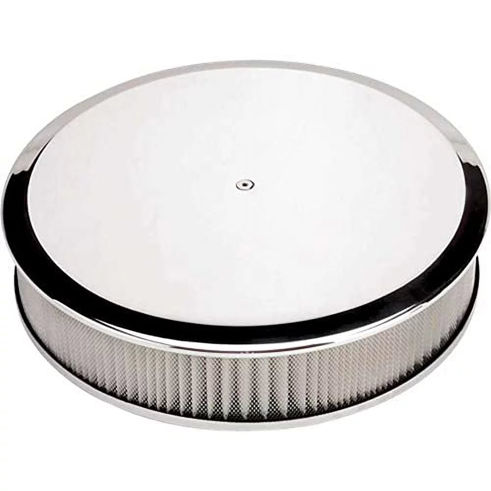 15829 Specialties Round Cleaner 14in Plain Billet atmospheric