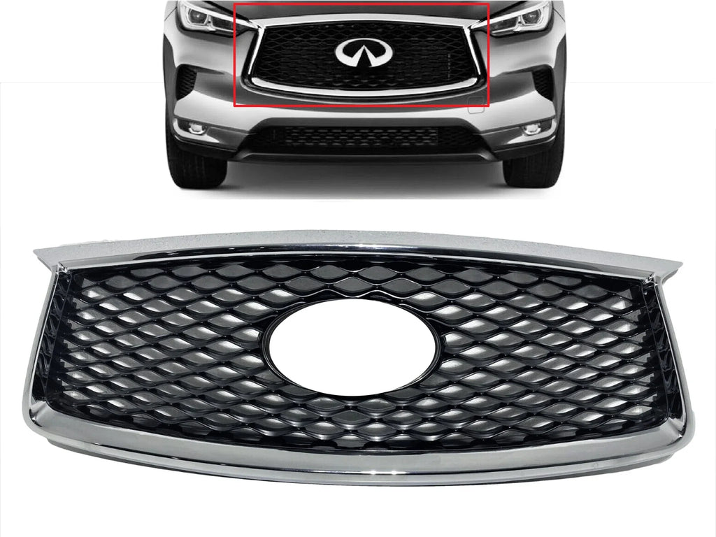 QX50 2021 With Option Camera Infiniti 2020 Front Bumper Compatible Upper Grille With Grille 2019