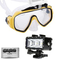 HERO4, Light for and Diving HERO3, Scuba Session, Similar Flash SJ6000, HERO2 Goggles Cameras Waterproof Action Opteka + GoPro Black, SJ4000 Mask Silver, LED