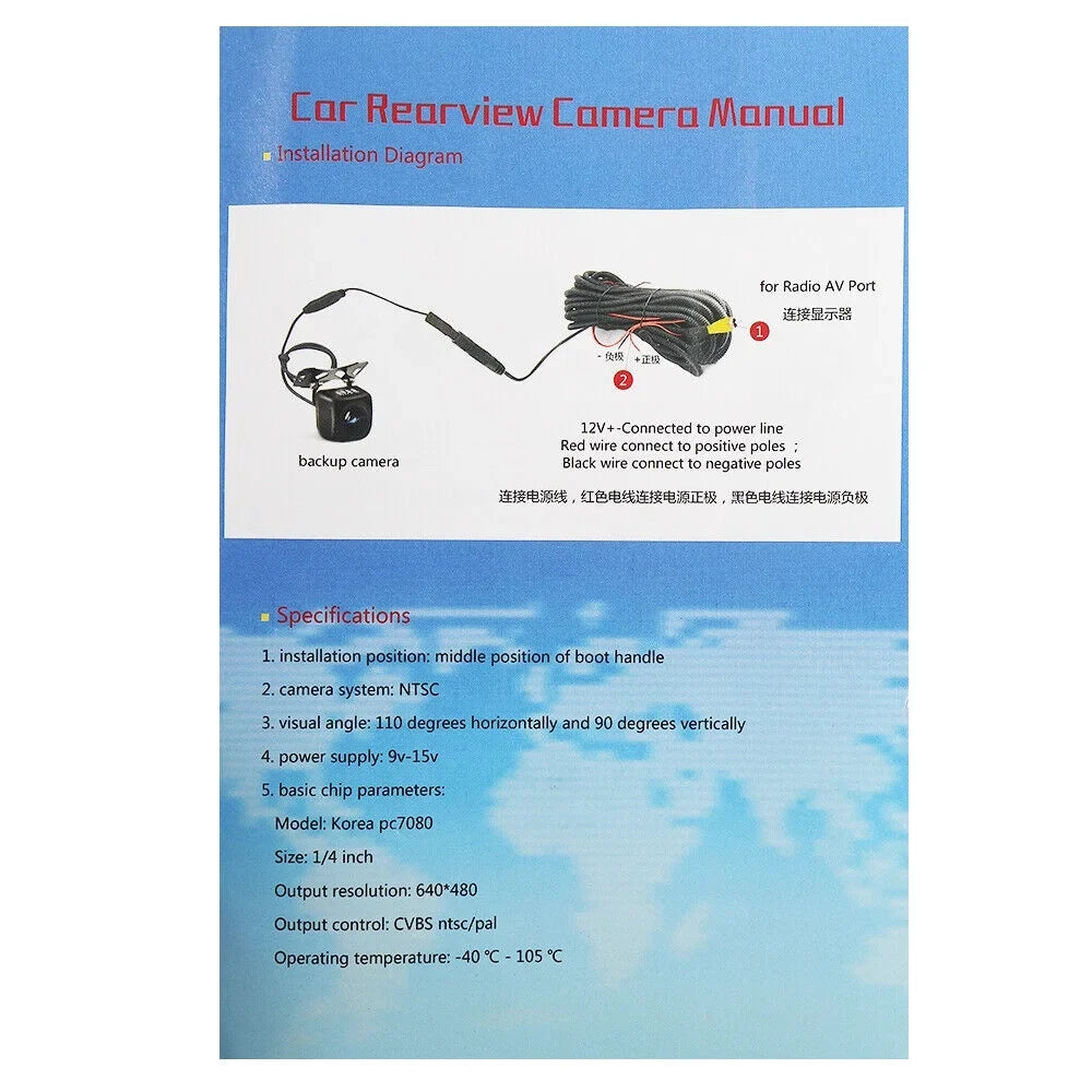 Enhanced 1500/2500/3500 View Vehicle Camera Safety Dodge 2010-2019 for Ram High Rear Quality
