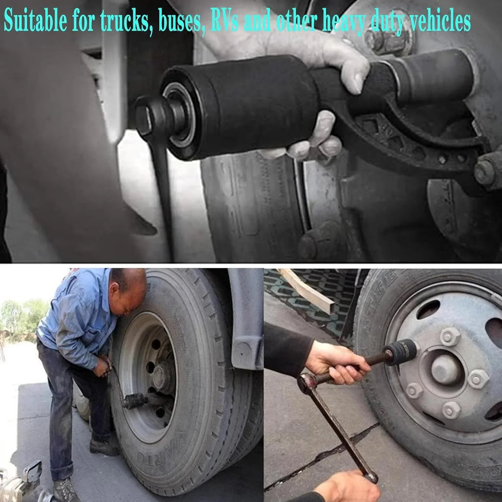 Heavy Labor Multiplier Duty Lug torque Lugnut with Case 4800 NM 8pcs Remover Nut Set Set Black Saving Socket Torque 1:58 Tool