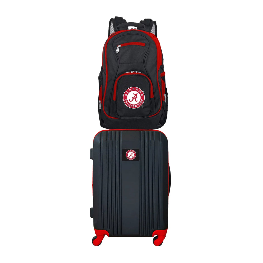 2-Piece and Tide Crimson Set Luggage Backpack NCAA Alabama