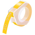 3m in E101 9.8' Office for Mate 9mm Tape on 12966, x Label Plastic Embossing Yellow Compatible GREENCYCLE Label 520108 3/8'' 50PK II 3D Xpress Organizer Motex Labels Dymo Use Maker 1540, Pro White