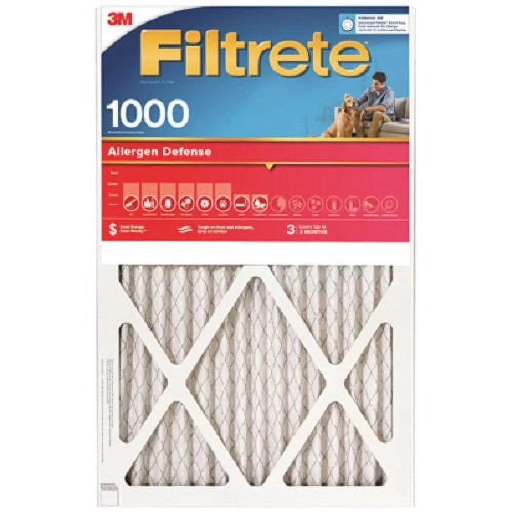 x - Disposable Filter 25" Quantity 3M of 16" Pleated 1" 3 Month 9801-4 Red 1000 oxygen x MPR Filtrete 4
