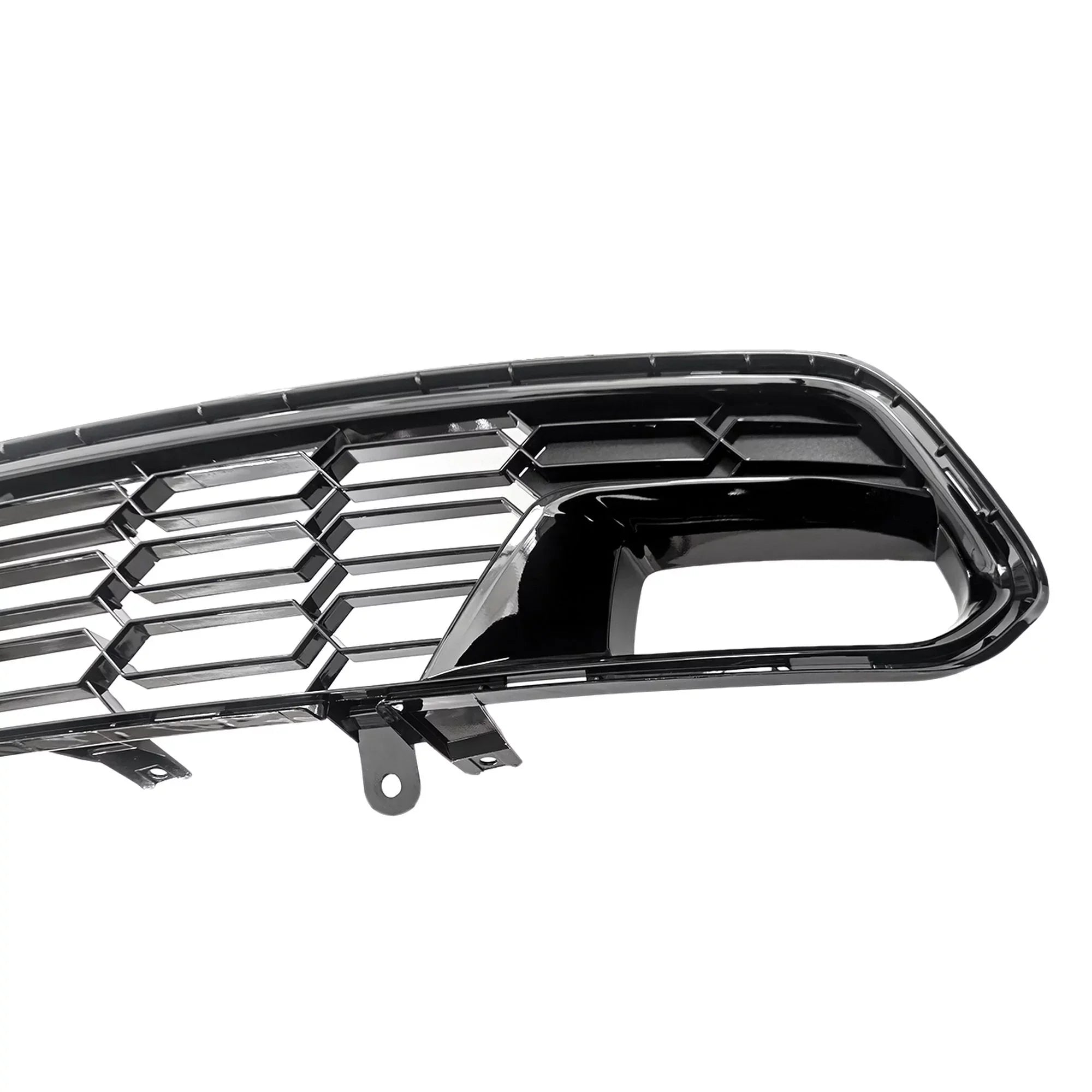 For W/O C7 Front Chevrolet Bumper Grille 14-19 Black Corvette Lower Camera Gloss