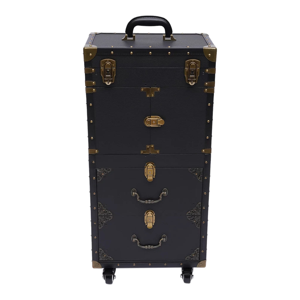 Hair with Trolley Dryer Aiqidi Box Beauty Case Holder Hairdressing Stylist Cosmetic Lockable Organizer Tool Rolling Travel Makeup Salon Train Barber Luggage