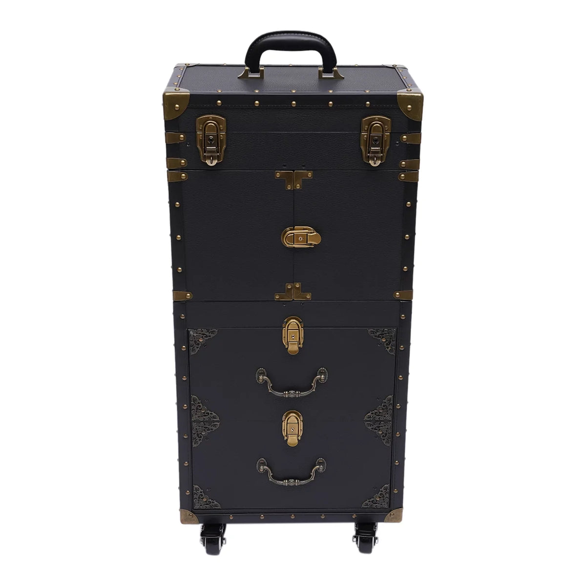 Hair with Trolley Dryer Aiqidi Box Beauty Case Holder Hairdressing Stylist Cosmetic Lockable Organizer Tool Rolling Travel Makeup Salon Train Barber Luggage