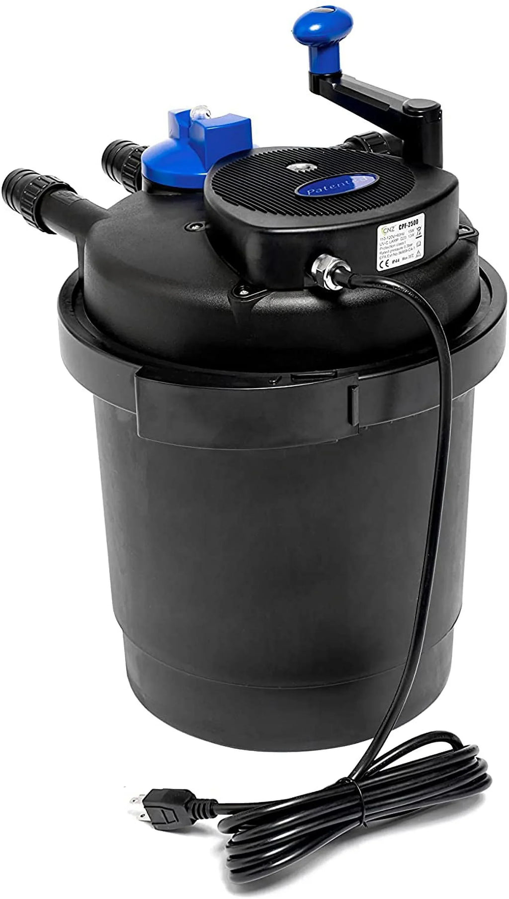 CPF-2500 Bio 13w Up Pressure 1600 Pond gallons with to Filter CNZ Clarifier,